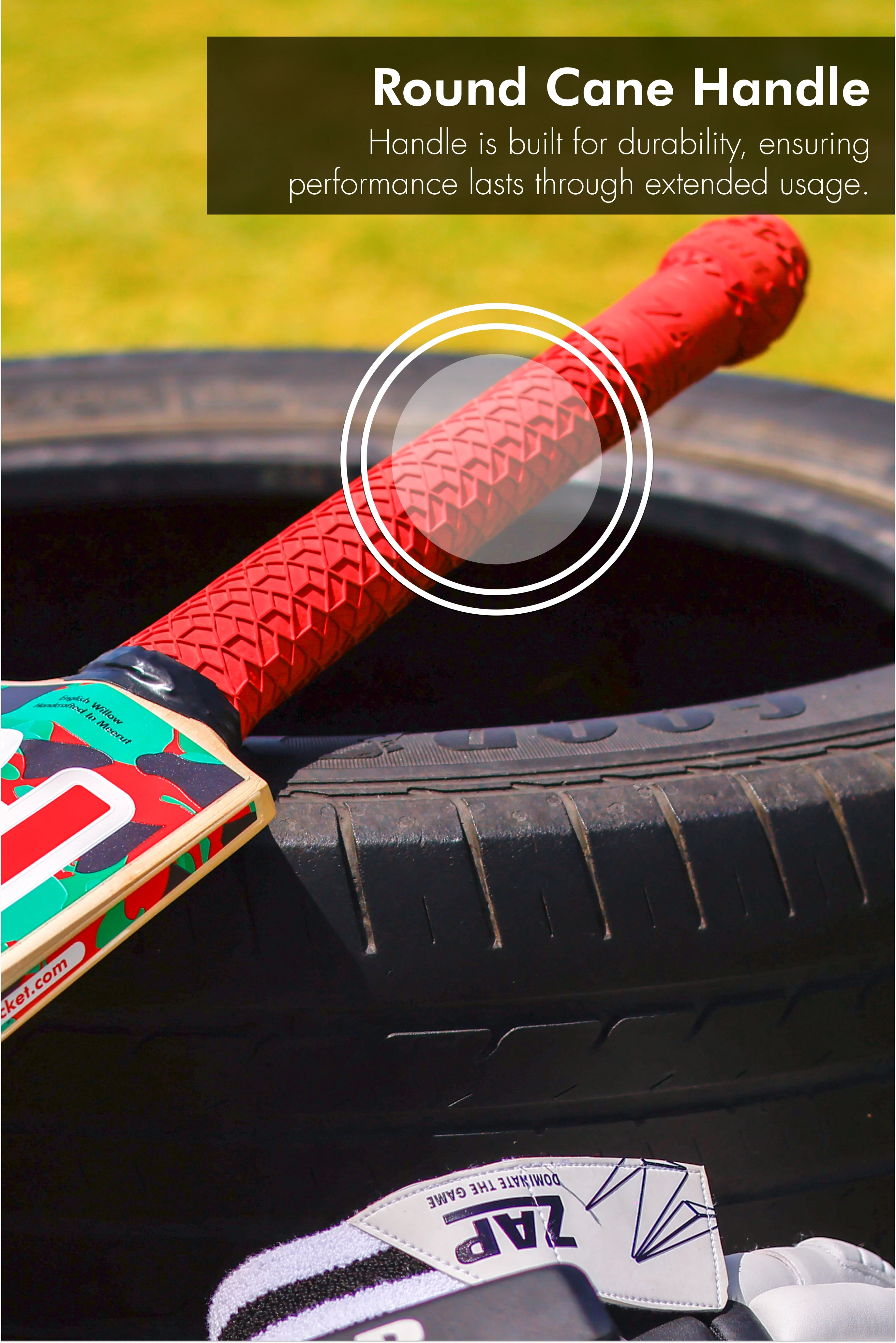 ZAP Gun Pro Tactical English Willow Cricket Bat-3